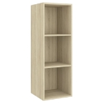 Mobile TV da Parete Rovere Sonoma 37x37x107cm Legno Multistrato