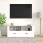 Mobile Porta TV Bianco 100x35x40 cm in Legno Multistrato