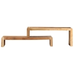 Mobili Porta TV 2 pz in Legno Massello di Acacia
