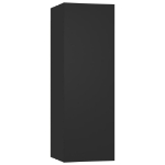 Mobili TV Neri 2 pz 30,5x30x90 cm in Truciolato