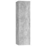 Set Porta TV 4 pz Grigio Cemento in Truciolato