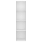 Armadietto da Parete per TV Bianco 37x37x142,5 cm in Truciolato