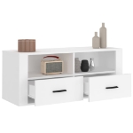 Mobile Porta TV Bianco 100x35x40 cm in Legno Multistrato