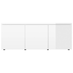 Mobile TV Bianco Lucido 80x34x30 cm in Truciolato