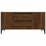 Mobile Porta TV Rovere Marrone 102x44,5x50 cm Legno Multistrato