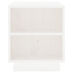 Mobile Porta TV Bianco 110x35x40,5 cm in Legno Massello di Pino