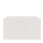 Supporto per Monitor Bianco 100x27x15 cm Legno Massello di Pino