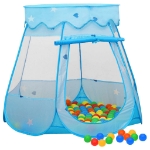 Tenda da Gioco per Bambini Blu con 250 Palline 102x102x82 cm