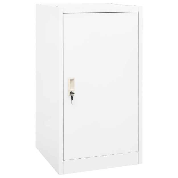 Armadio Porta Sella Bianco 53x53x105 cm in Acciaio