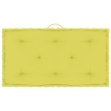 Cuscino per Pallet e Pavimento Verde Mela 73x40x7 cm in Cotone