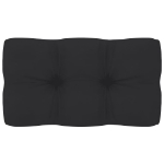 Cuscino per Divano Pallet Nero 70x40x10 cm
