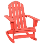 Sedia da Giardino Adirondack a Dondolo Massello di Abete Rosso