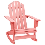 Sedia a Dondolo da Giardino Adirondack Massello di Abete Rosa