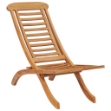 Sedia da Giardino Pieghevole 50x90x69 cm Legno Massello di Teak