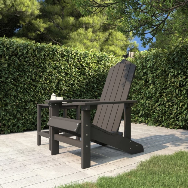 Sedia da Giardino Adirondack Antracite HDPE