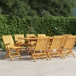 Sedie da Giardino Pieghevoli 8pz 61x67x90cm Legno Massello Teak