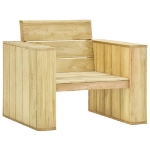 Sedie da Giardino 2 pz 89x76x76 cm in Legno di Pino Impregnato