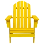 Sedia da Giardino Adirondack in Legno Massello di Abete Giallo