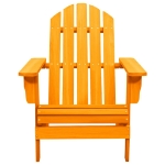 Sedia da Giardino Adirondack Legno Massello di Abete Arancione