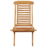 Sedia da Giardino Pieghevole in Legno Massello di Teak