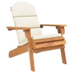 Sedia Adirondack da Giardino con Cuscini Legno Massello Acacia