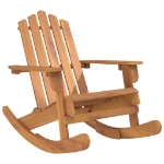 Sedia a Dondolo Adirondack in Legno Massello di Acacia