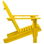 Sedia da Giardino Adirondack in Legno Massello di Abete Giallo