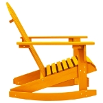 Sedia a Dondolo da Giardino Adirondack Massello Abete Arancio