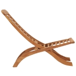 Sedia da Giardino Pieghevole in Legno Massello di Teak