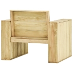 Sedia da Giardino 89x76x76 cm in Legno di Pino Impregnato