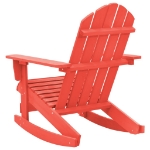 Sedia da Giardino Adirondack a Dondolo Massello di Abete Rosso