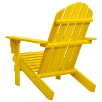 Sedia da Giardino Adirondack in Legno Massello di Abete Giallo