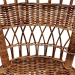 Sedia da Esterno in Rattan Naturale Marrone