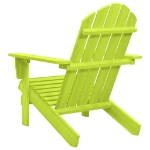 Sedia da Giardino Adirondack in Legno Massello di Abete Verde