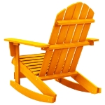 Sedia a Dondolo da Giardino Adirondack Massello Abete Arancio