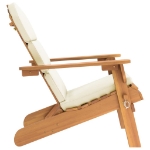 Sedia Adirondack da Giardino con Cuscini Legno Massello Acacia