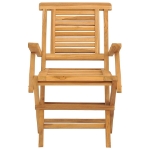 Sedie da Giardino Pieghevoli 2pz 56x63x90cm Legno Massello Teak