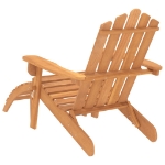 Sedia da Giardino Adirondack con Poggiapiedi Massello di Acacia