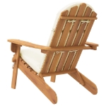 Sedia Adirondack da Giardino con Cuscini Legno Massello Acacia