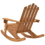 Sedia a Dondolo Adirondack in Legno Massello di Acacia