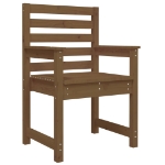 Sedie da Giardino 2pz Miele 60x48x91 cm Legno Massello di Pino