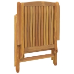 Sedie da Giardino Reclinabili 6 pz in Legno Massello di Teak