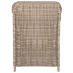 Sedie da Esterno con Cuscini 2 pz in Polyrattan Marrone