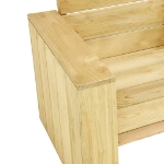 Sedie da Giardino 2 pz 89x76x76 cm in Legno di Pino Impregnato