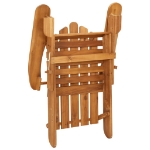 Sedia da Giardino Adirondack con Poggiapiedi Massello di Acacia