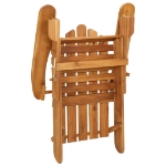 Sedia da Giardino Adirondack in Legno Massello di Acacia