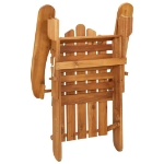 Sedia Adirondack da Giardino con Cuscini Legno Massello Acacia