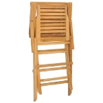 Sedie da Giardino Pieghevoli 2pz 56x63x90cm Legno Massello Teak