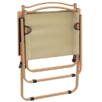 Sedie da Campeggio 2 pz Beige 54x55x78 cm Tessuto Oxford