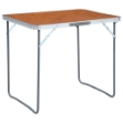 Tavolo da Campeggio Pieghevole con Telaio in Metallo 80x60 cm